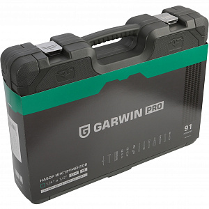 GARWIN PRO 640091 Набор инструментов 1/4" и 1/2", 91 предмет