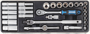 Licota ACK-384028 Набор торцевых головок 3/8" 30 пр. в ложементе