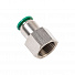 GARWIN PRO 808520-8-38-0 Цанговый разъем F3/8" 8 мм, с уплотнением, металлический корпус-4004