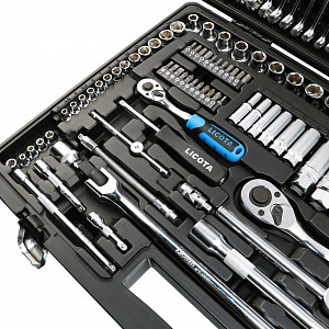 Licota ALK-8009F Набор инструментов 1/4" и 1/2", 143 предмета