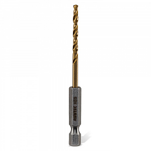 RUNTEC RT-DS3 Сверло по металлу Runtec HSS-TiN 3 x 80мм HEX 1/4"