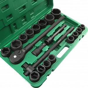 GARWIN PRO 626551-20 Набор ударных головок дюймовых 3/4", 56 мм, 20 пр., 3/4" — 2"