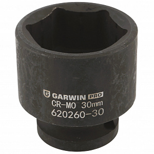 GARWIN PRO 620260-30 Головка, 1/2", 30 мм, торцевая, 6-гранная, ударная