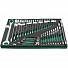 GARWIN PRO 646080 Набор ключей комбинированных 6-32 мм, трещоточных 8-24 мм и разрезных 8-22 мм, 37 пр. в ложементе EVA-4004