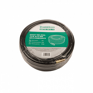 GARWIN PRO 808740-0813-15 Шланг ПВХ (PVC) 8*13, 15 м, черный, БРС в комплекте, в бухте