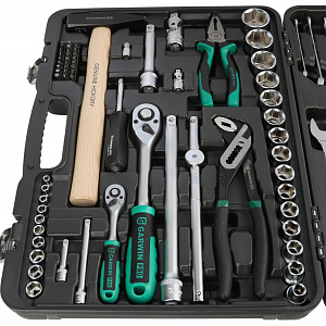 GARWIN PRO 640091 Набор инструментов 1/4" и 1/2", 91 предмет