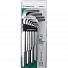 GARWIN PRO 607527 Набор шестигранников угловых длинных, 13 пр. 2-19 мм-4004